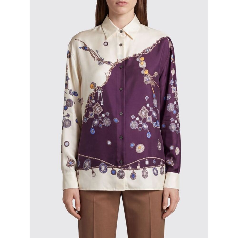 Versace Shirt Woman Burgundy